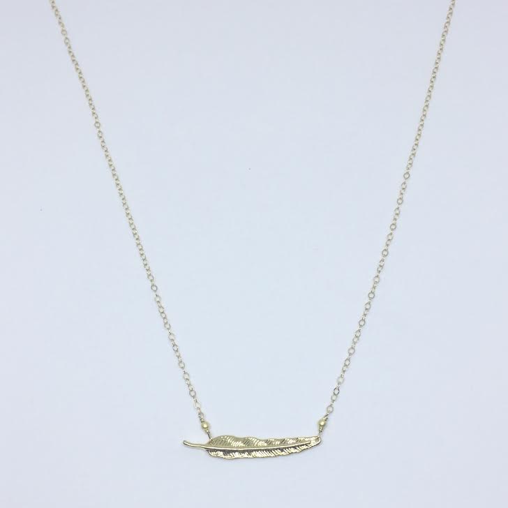 Dainty Feather Necklace