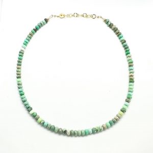 Chrysoprase Candy Necklace Length: Adjustable from 15.5 to 17.5 