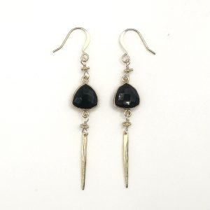 black onyx dangle earrings